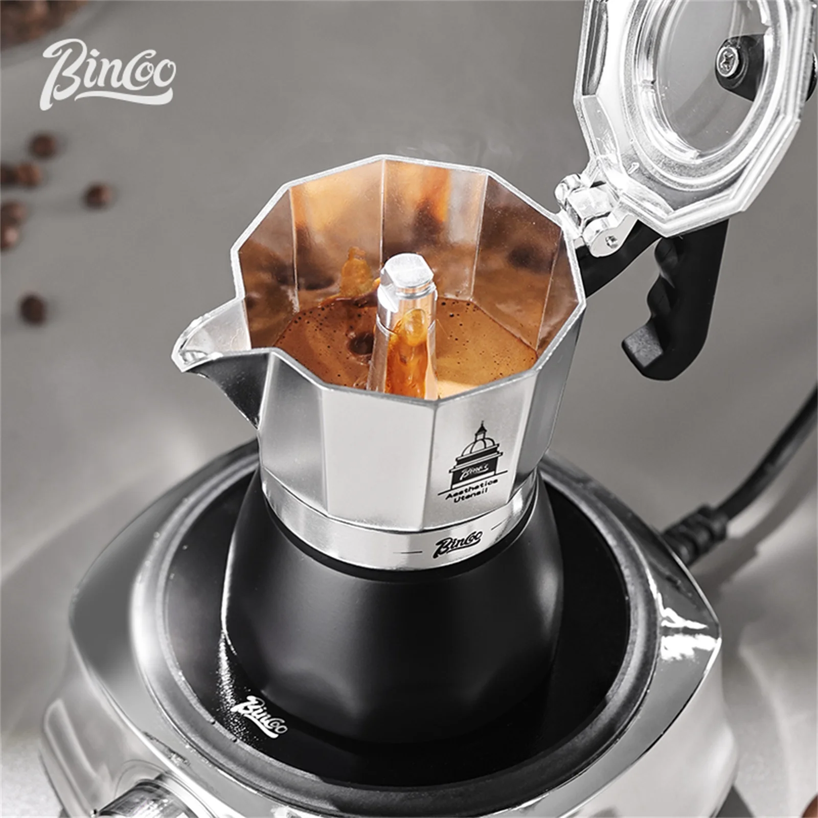 BINCOO Dwu-zaworowy Moka Pot,  – Coffee Equipment Machine recenzja i cena