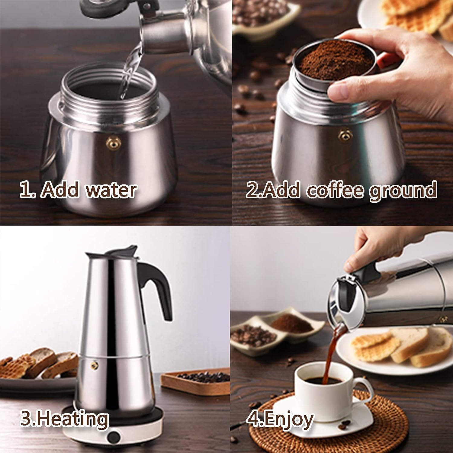 4/6/9 kubki Moka Pot Caffe Mac – Coffee Equipment Machine recenzja i cena